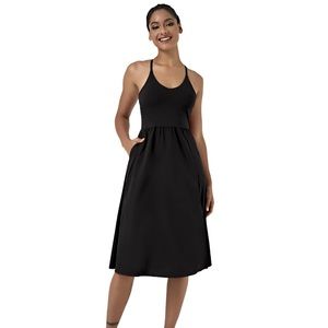 Halara Everyday Midi Chill Dress-La Land, XL